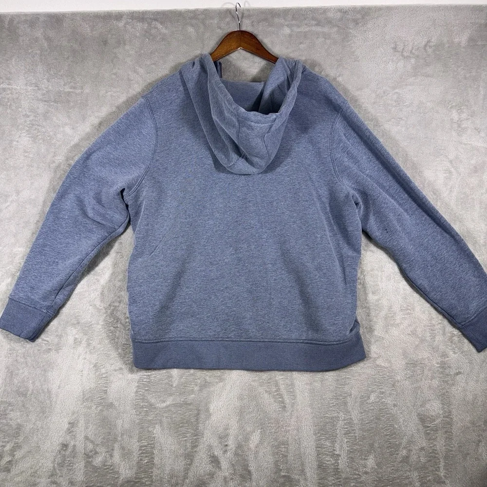 CARHARTT Men's 1/4 Zip Pullover Sweater 2XL Blue Hoodie